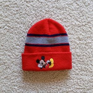 Mickey Mouse Red Winter Hat